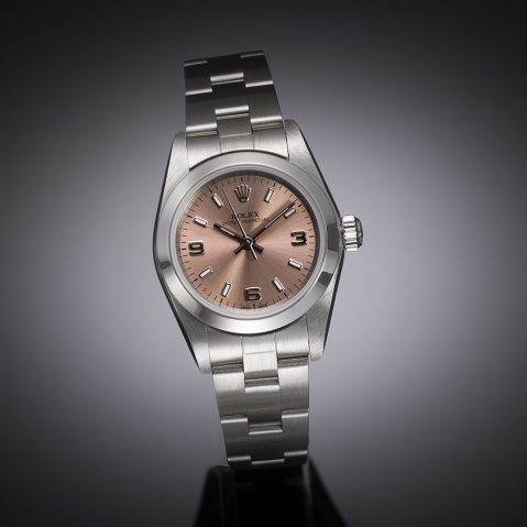 Rolex lady watch pink dial