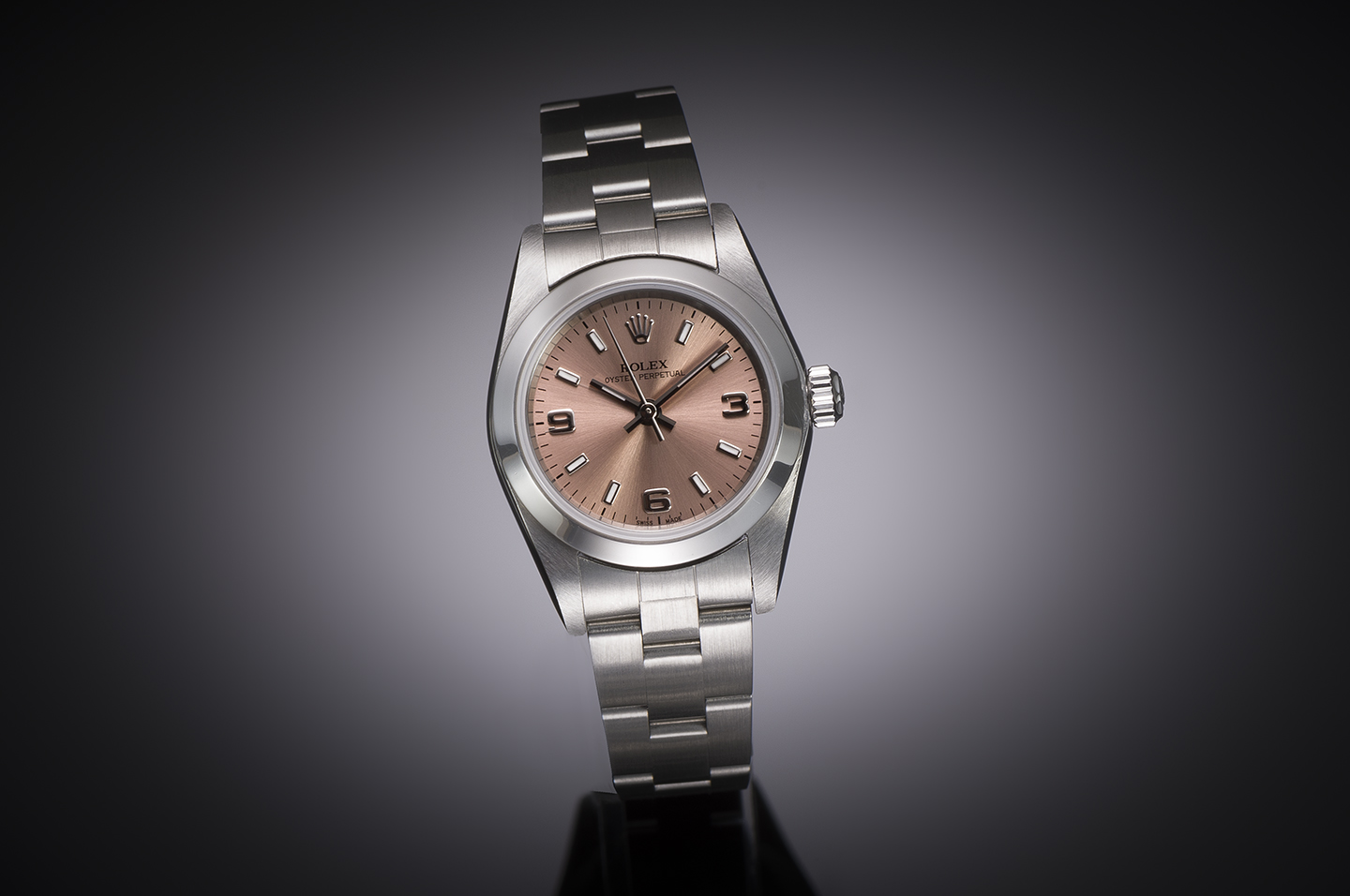 Rolex lady watch pink dial-1