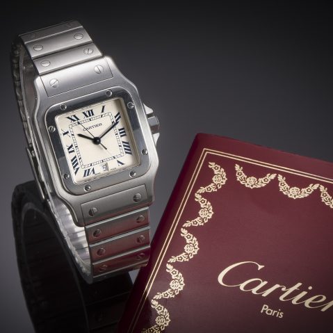 Cartier Santos Galbée Large Model Watch (full set: box + papers)