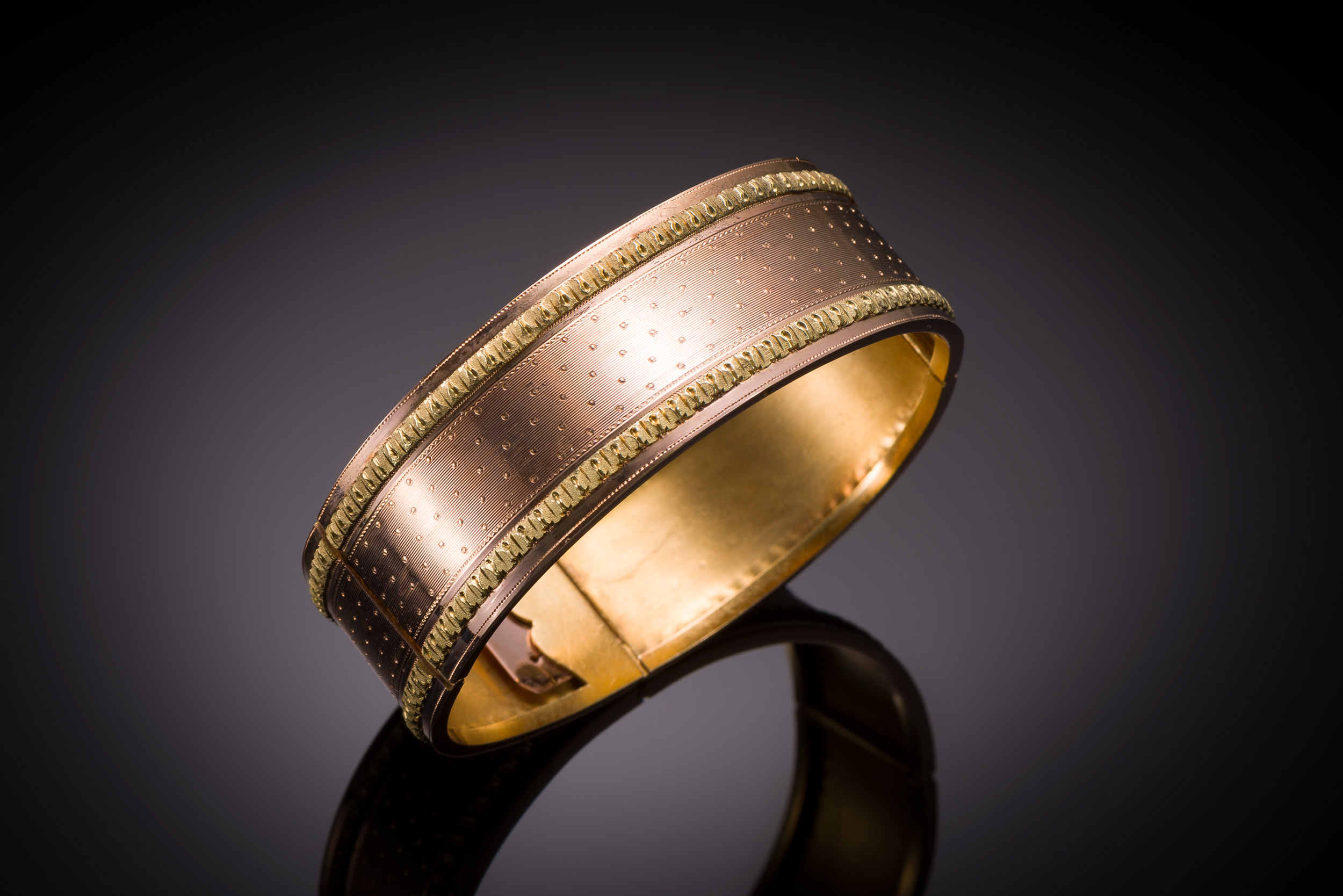 French bracelet circa 1860 Pierre Alexandre Raynaud père in gold-1