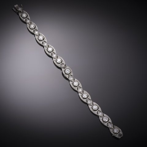 French Art Deco diamond bracelet (4.5 carats)