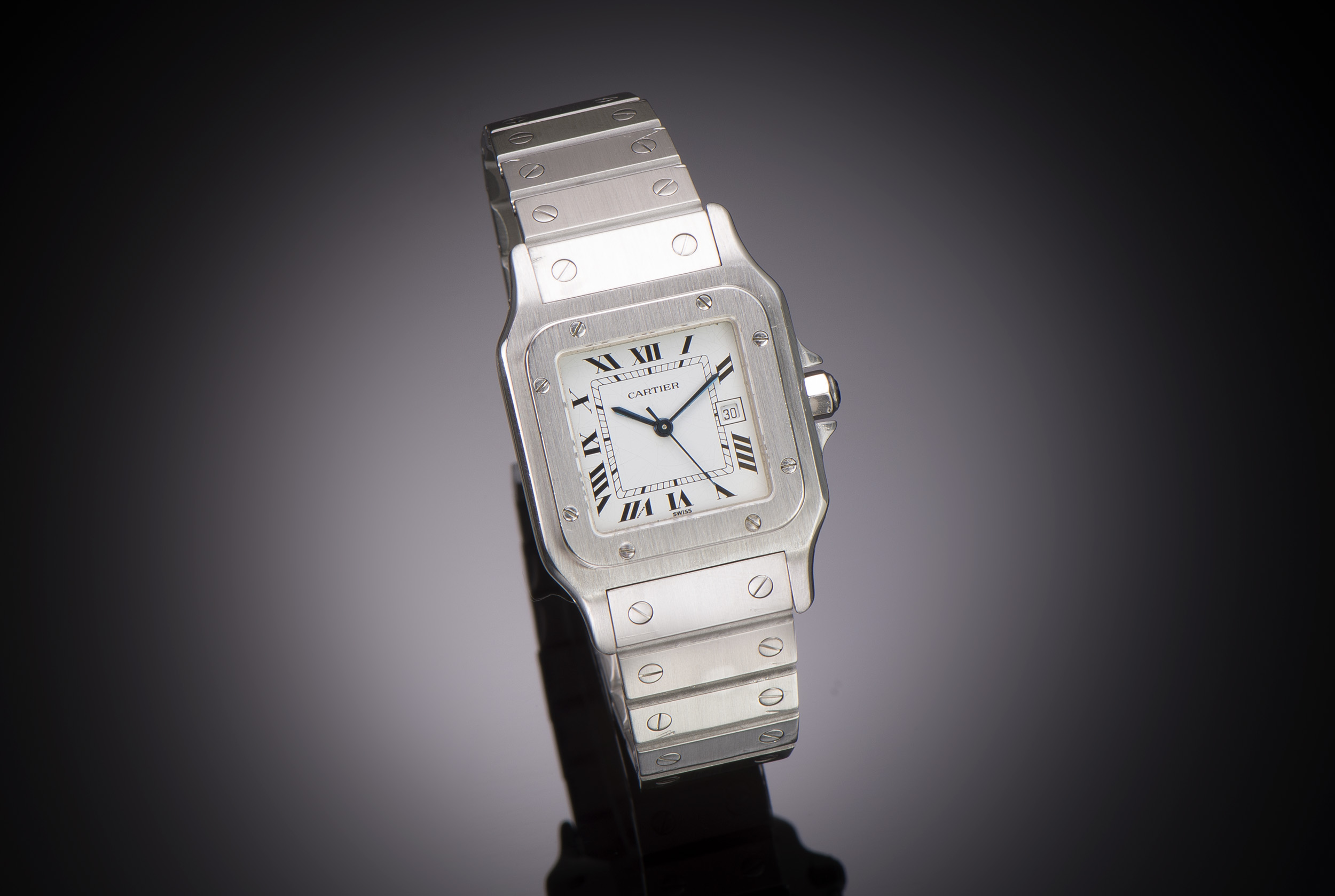 Cartier Santos Grande Taille Vintage Automatic Watch – Serviced July 2024-1