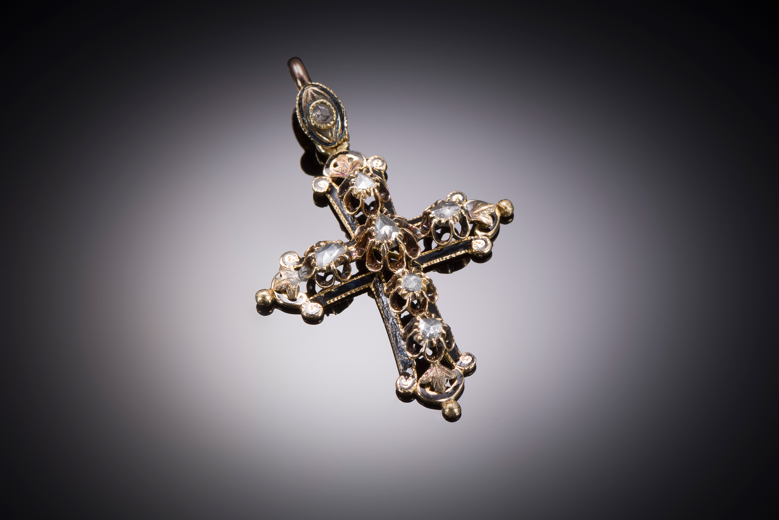 Diamond cross 19th century-1