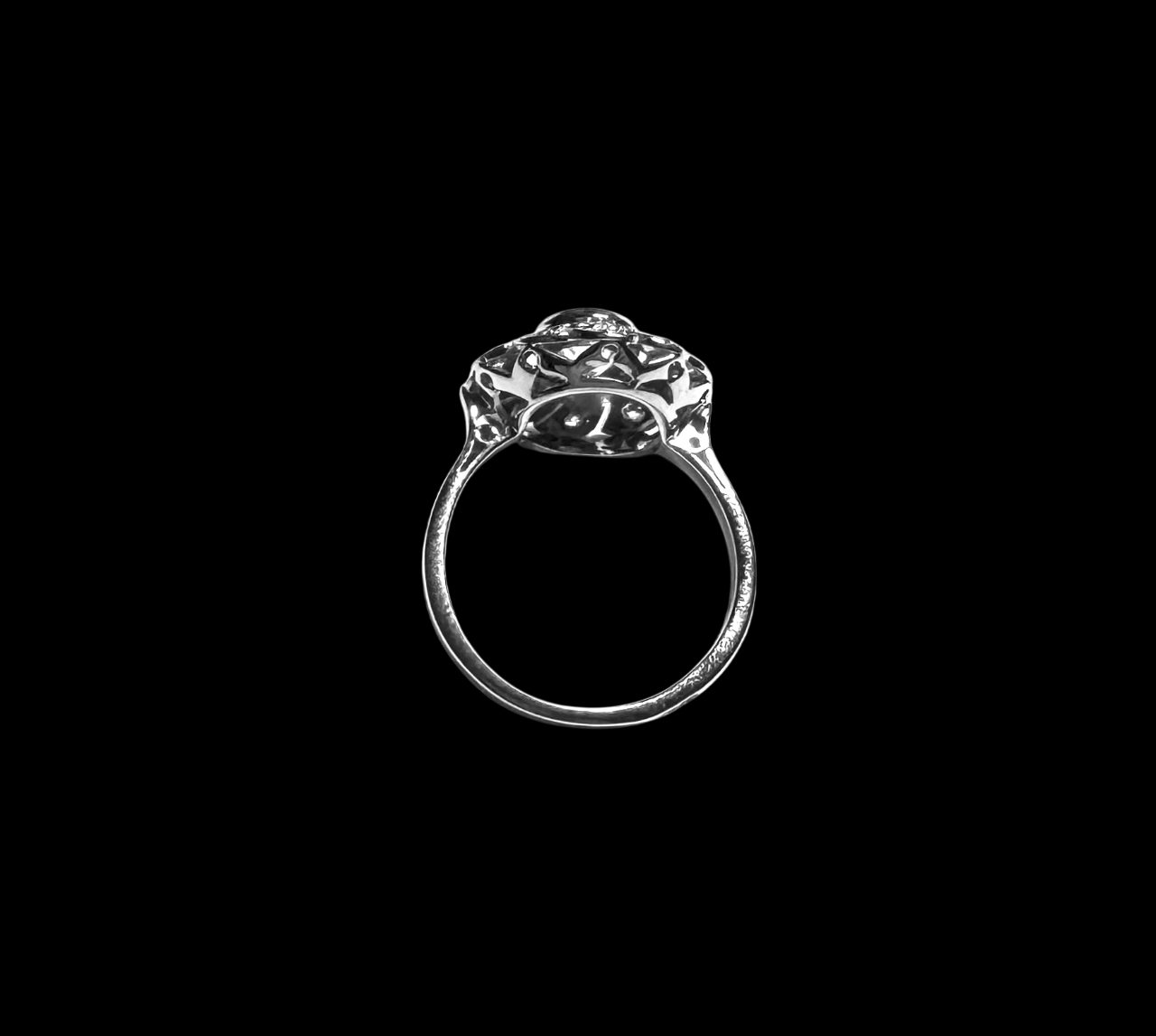 French Art Deco diamond ring (1 carat)-2