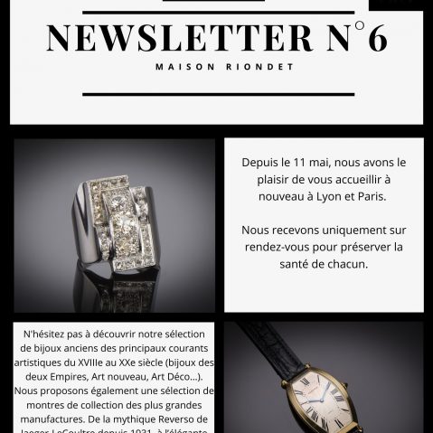 Newsletter Maison Riondet # 6 mai ‘20