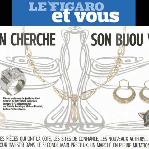 Les bijoux vintage à la une du Figaro et vous aujourd’hui
