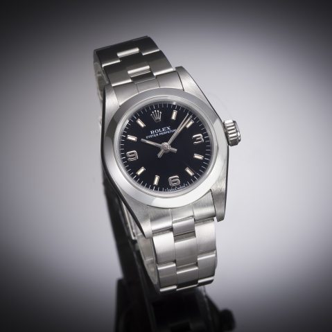 Montre Rolex lady cadran noir