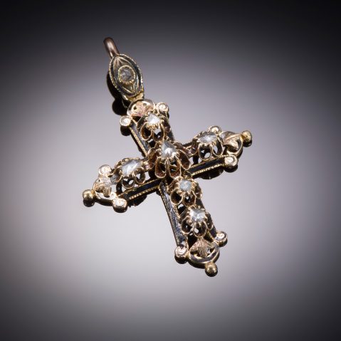 Croix diamants première moitié du XIXe siècle