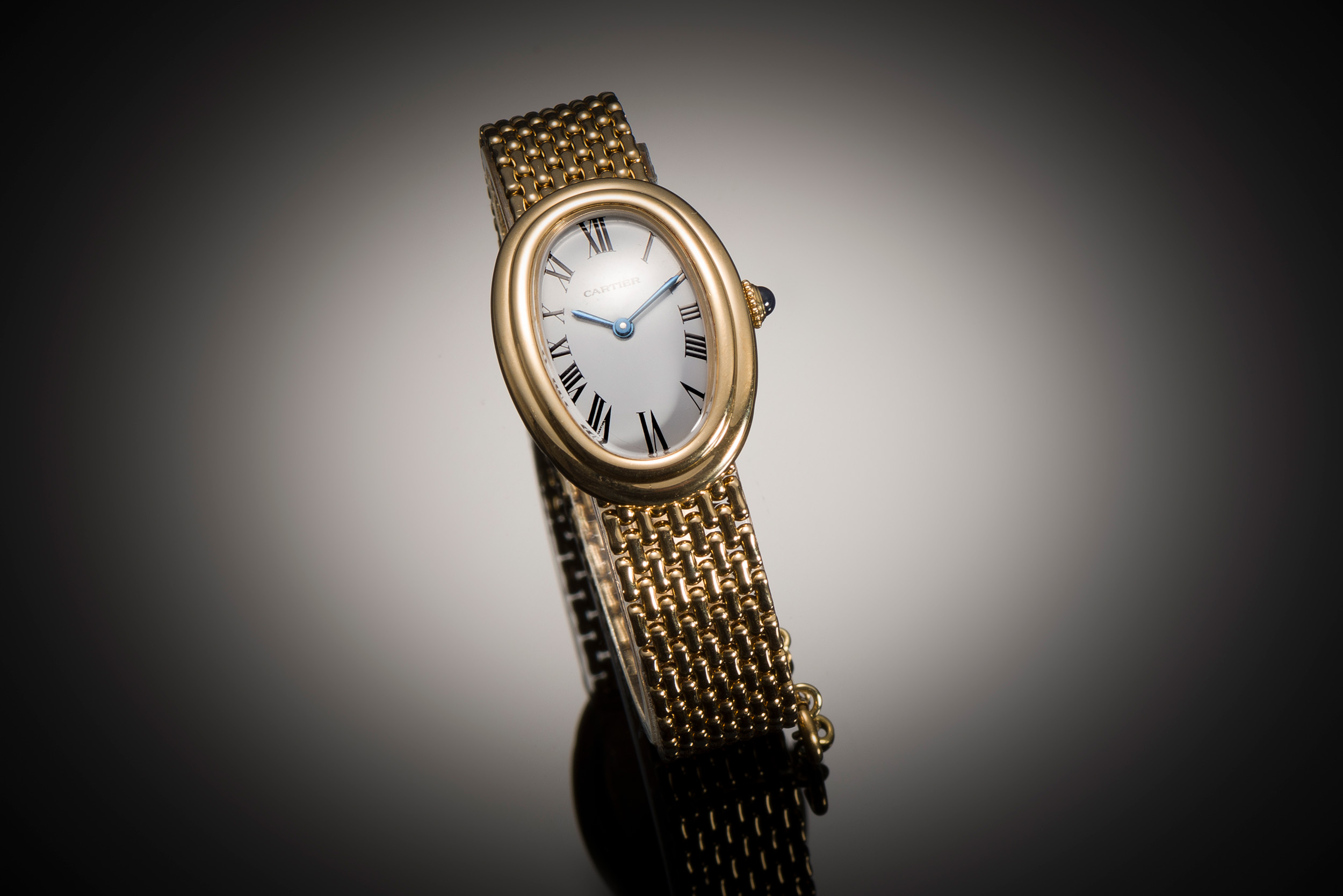 Montre Cartier Baignoire vintage avec son bracelet or Cartier d’origine – Vers 1970-1